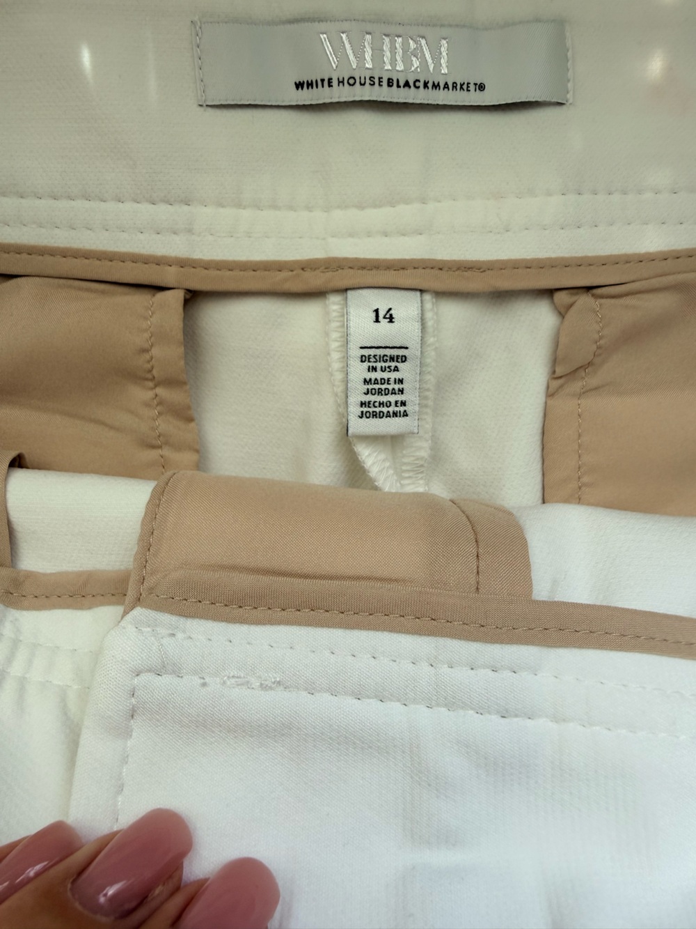 White House Black Market White High-Waist Buttoned Sailor Shorts - Picture 3 of 7